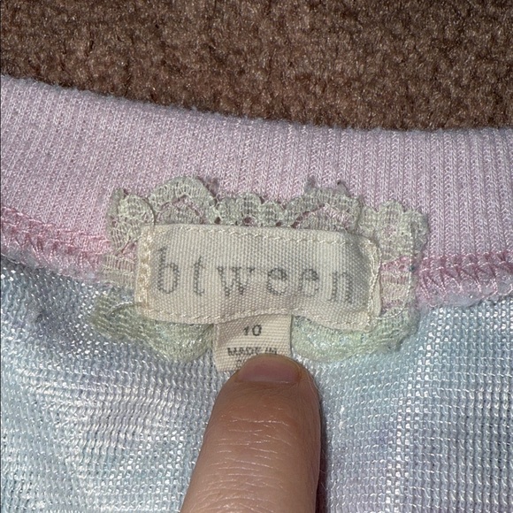 Kids Pastel Unicorn Fleece Sweatshirt - Picture 2 of 3